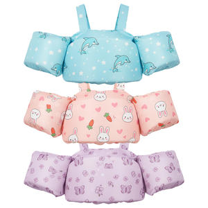 سترة نجاة للأطفال بتصميم كرتوني من النيوبرين، سترة عائمة للسباحة، مساعد سباحة للأطفال، عوامات للأطفال الصغار، حلقات ذراع عائمة للماء - Product Image 4