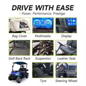 Voiturette de golf électrique de haute qualité voiture de marque en gros 4 places mini voiturette de golf électrique voiturettes de véhicule électrique automatique 48v - Product Image 4