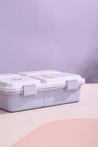 Hình chữ nhật 1780ml + 200ml nhựa PP trẻ em ăn trưa hộp lò vi sóng container 4 ngăn trường Bento hộp - Product Image 5