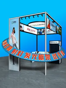 Stand d'<span class=keywords><strong>exposition</strong></span> de magasin éphémère, vente spéciale en centre commercial, montage rapide, structure en treillis, conception de magasin d'<span class=keywords><strong>exposition</strong></span> temporaire, installation, cadre métallique lumineux - Product Image 4