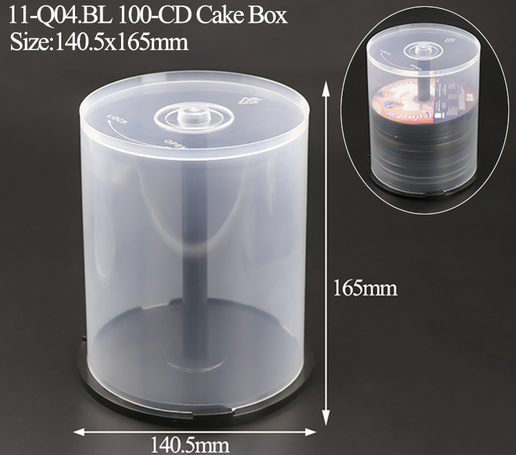 Q04&nbsp;:&nbsp;Boîte à gâteaux de 12&nbsp;cm pour 100&nbsp;CD