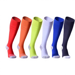 Chaussettes de sport montantes antidérapantes pour hommes, idéales pour le football et le football américain, en tricot, pour adultes, en promotion, antibactériennes, pour l'été - Product Image 1