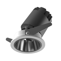 Nouveau design 9W carré encastré Cob LED Spot Light Downlights réglables avec cadre anti-éblouissement filtre peigne à miel 220V lunette étroite
