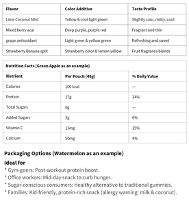 Bonbons protéinés personnalisés OEM pour le soutien énergétique Suppléments à base de plantes Bonbons pour la croissance musculaire - Product Image 2