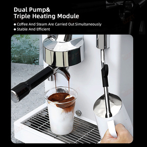 Máquina de Café Espresso Comercial <span class=keywords><strong>Italiana</strong></span> Semiautomática de 3100w con <span class=keywords><strong>Tiempo</strong></span> de Preparación Ajustable, de Doble Uso para el Hogar y Negocios - Product Image 5