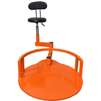 Chaise de barbier pour salon de coiffure avec dossier réglable, chaise de travail pour réception, chaise de technicien pivotante à 360°