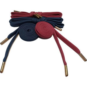 Sinh Thái Thân Thiện Với Tùy Chỉnh Màu Phẳng 1Cm Áo Chuỗi <span class=keywords><strong>Polyester</strong></span> Kim Loại Aglet Mẹo Drawcord Cho Hàng May Mặc - Product Image 3