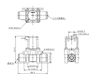 3/8 ''raccord rapide dc12v 24v vanne d'admission d'eau pour pièces inverses d'osmose domestique