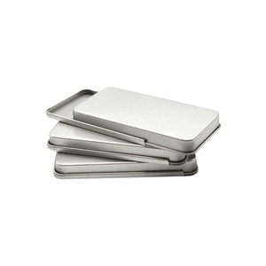 Metal Tin Box Portable Rectangular Metal Sliding Tin Box Candy Mint Food Grade Mini Tin Can With Slide Lid