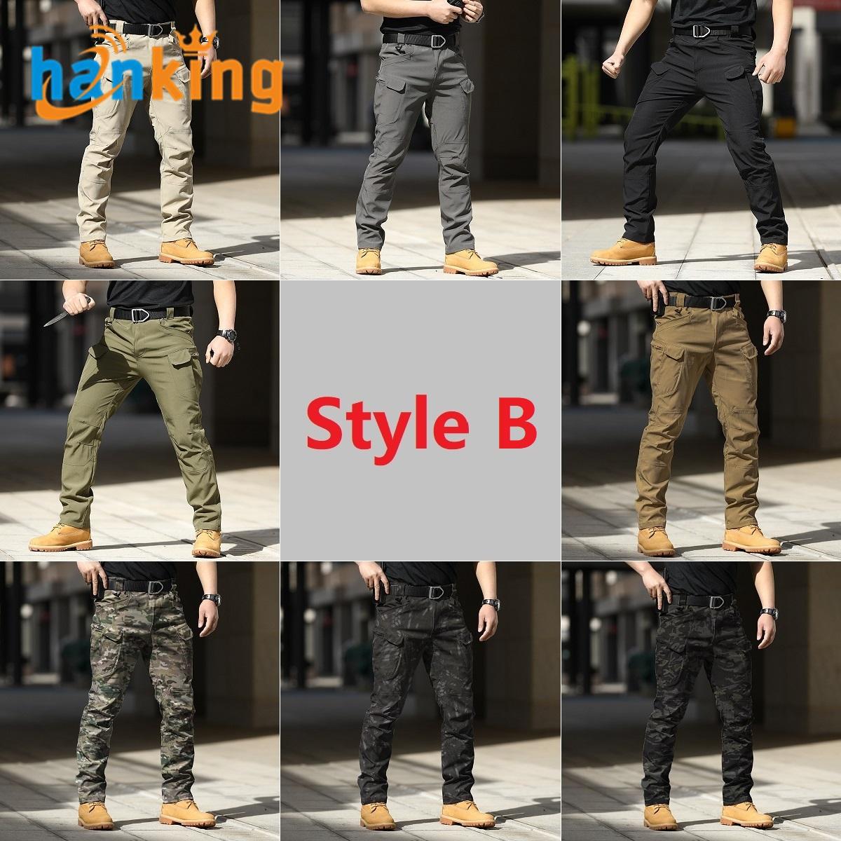 Khaki, Grey, Black, Green, Brown, Camouflage-Style B