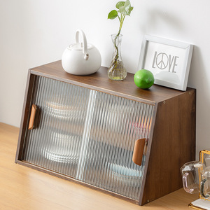 Mueble de Cocina Estilo Japonés, Pequeño, de Madera Maciza, para Encimera, Organizador de Escritorio, Duradero, Rectangular, Tipo Vertical - Product Image 1
