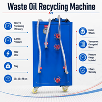 Nouvelle machine mobile de récupération d'huile usagée et de filtration d'huile de transformateur pour usage en atelier, traitement de l'huile brute, filtration 0,01 µm