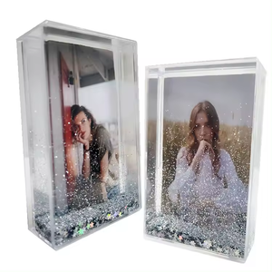 Nhà Máy Trực Tiếp Bộ Nhớ Ghi Âm 2X3 Mini Kích Thước Instax Lỏng Glitter Ảnh Khung Ảnh Với Nước - Product Image 2