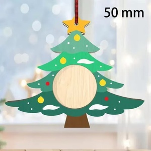 Đặt hàng số lượng lớn cá nhân giáng sinh gỗ ảnh trang trí hình ảnh khung cho Xmas cây - Product Image 4