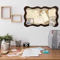 Tableau d'affichage en feutre 3D pliable en liège pour décoration murale auto-adhésive pour la maison, l'école et le bureau.