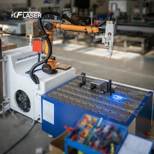 Mesin las Robot <span class=keywords><strong>Laser</strong></span> 3d baru, mesin logam harga murah, 6 AS, las lengan Robot industri 1500w untuk karbon aluminium - Product Image 4