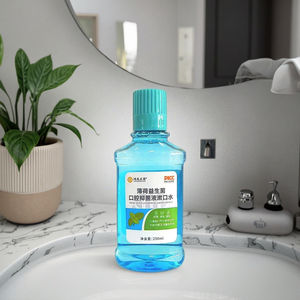 <span class=keywords><strong>Bain</strong></span> <span class=keywords><strong>de</strong></span> <span class=keywords><strong>Bouche</strong></span> Probiotique Herbal Menthe OEM 250ml Rinçage Buccal Naturel Traitement Mauvaise Haleine Antibactérien & Haleine Fraîche - Product Image 2