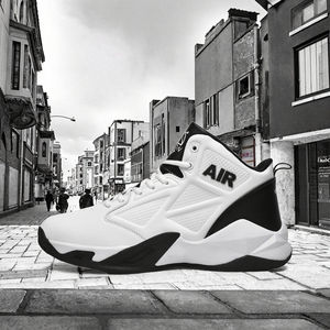 Chaussures de sport décontractées pour hommes de haute qualité, respirantes, avec coussin d'air, style rétro, tendance, antidérapantes en caoutchouc pour l'extérieur - Product Image 2