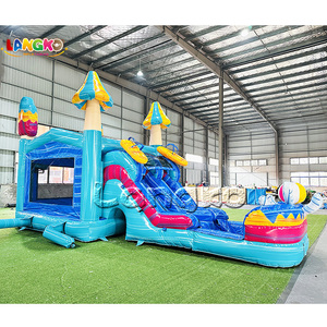 Oferta Especial: Combo de Tobogán Hinchable Comercial para Fiestas al Aire Libre con Soplador de Aire y Casa de Rebote - Product Image 6