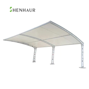 Système de montage de carport solaire en acier inoxydable et acier au carbone SHENHAUR, structure de stationnement photovoltaïque étanche pour carports solaires - Product Image 1