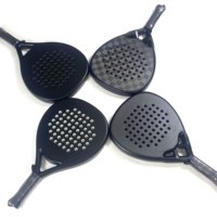 Raquettes de padel et de beach tennis en fibre de carbone 3K/12K/18K personnalisées OEM, prix usine, filet en polyester, noyau en EVA souple, 260x38mm, personnalisables