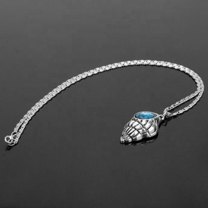 Hiphop Bijoux Pendentif En Pierre Collier Hommes Coquille D'escargot de Mer Collier - Product Image 3