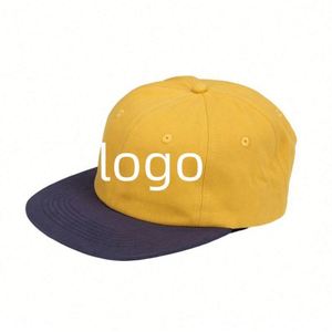 Casquette de baseball 6 panneaux en coton délavé, color-block, style hip-hop streetwear, pour skateboard, mode urbaine, cadeau promotionnel - Product Image 1