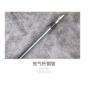 Inflador de aire tipo T para motocicleta y bicicleta eléctrica, conector metálico, herramienta de inflado rápido - Product Image 5