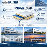 Panneau sandwich en polyuréthane, panneau sandwich isolé en mousse de polyuréthane pour mur d'entrepôt frigorifique