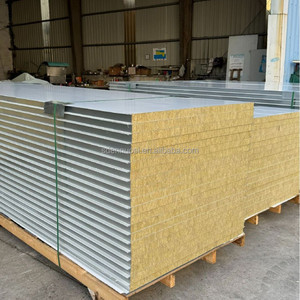 Nouvelle conception moderne <span class=keywords><strong>de</strong></span> panneau en laine <span class=keywords><strong>de</strong></span> roche ignifuge, <span class=keywords><strong>isolation</strong></span> haute densité pour les murs extérieurs, pour la protection des façades modulaires - Product Image 1