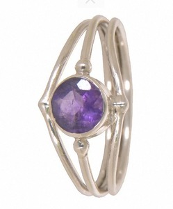 Anillo de piedras preciosas de amatista de Plata de Ley 925 más vendido hermoso hecho a mano ligero personalizable joyería clásica para bodas - Product Image 3