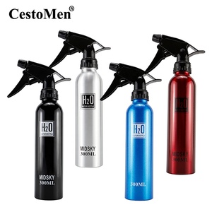 CestoMen, botellas de spray de viaje recargables negras, peluquero, Mini botella de spray de aluminio de 300ml para salón de peluquería - Product Image 1