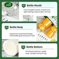 Bouteille en plastique PET vide VVG OEM ODM de qualité alimentaire personnalisée 100ml 250ml 350ml 500ml avec bouchon pour boissons, bubble tea, smoothies