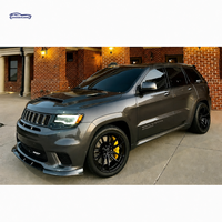 Kit de modification sport en trois parties pour lèvre de pare-chocs avant ABS pour Jeep Grand Cherokee SRT 2014 à 2021