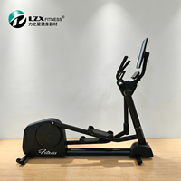 Máquina Elíptica Comercial con Pantalla Giratoria de 21.5 Pulgadas, 1-20 Niveles de Resistencia Magnética EMS, Máquina Elíptica para Gimnasio