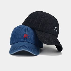 หมวก<span class=keywords><strong>เ</strong></span>บสบอลปักตัวอักษร "R" <span class=keywords><strong>เ</strong></span>หมาะสำหรับทั้งชายหญิงสามารถปรับได้<span class=keywords><strong>เ</strong></span>ป็นหมวกคนขับรถบรรทุกสไตล์ฮิปฮอป - Product Image 2