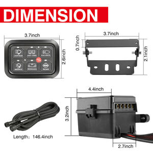 Panneau de commutation SPOT LIGHTS 6 gangs avec disjoncteur - Product Image 5