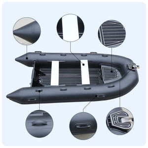 小型3.3m高速インフレータブル釣りとセーリングリブボートアルミフロア船外エンジンスポーツスタイルコンボセット提供 - Product Image 2
