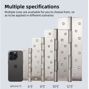 Cerniera a filo in acciaio inossidabile da 6 pollici dal design moderno, con cuscinetto, ispessita e silenziosa, <span class=keywords><strong>per</strong></span> porte in legno, <span class=keywords><strong>per</strong></span> interni, ferramenta <span class=keywords><strong>per</strong></span> porte. - Product Image 5