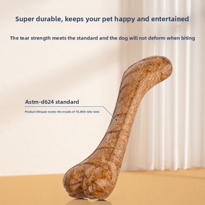 Jouet à mâcher pour chien en forme d'os, résistant aux morsures et à la déchiqueture, pour l'auto-entretenement et le soulagement de l'ennui, pour l'exportation - Product Image 3