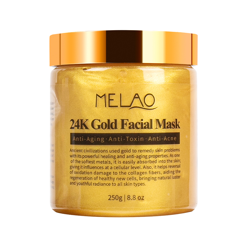 Maschera calda in oro 24k