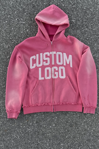 <span class=keywords><strong>Sweat</strong></span> à <span class=keywords><strong>capuche</strong></span> de haute qualité pour hommes, coupe boxy, <span class=keywords><strong>sweat</strong></span> à <span class=keywords><strong>capuche</strong></span> imprimé avec strass et lavage à l'acide - Product Image 5