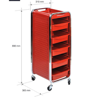 Chariot de salon professionnel à 5 niveaux U-T28 pour coiffure, spa et tatouage