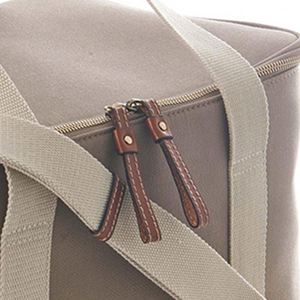 Cooler Bag Bolso de lona Hombro Picnic Preparación de comidas al aire libre Logotipo personalizado Entrega térmica simple Beach Cooler Bag - Product Image 4