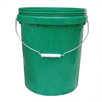 Moule d'injection de seaux en plastique empilables et géométriquement sécurisés, gain de place, 5L, pour une logistique d'entrepôt efficace