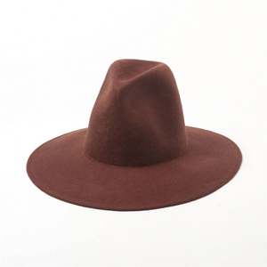 Sombrero Fedora de Lana Unisex X1262, Gorra Homburg Jazz con Ala Ancha, Sombrero de Fieltro para Adultos, Informal/para Exteriores - Product Image 1