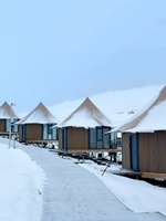 Serres de jardin hexagonales, bâtiments de luxe pour le glamping, villa, tente avec salle de bain
