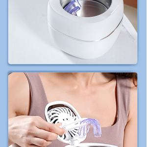Nettoyeur ultrasonique UV rechargeable 25W 45Khz au design unique et modèle exclusif avec ventilateur de séchage pour le nettoyage des appareils dentaires, des bijoux et des colliers - Product Image 5