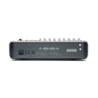 Thinuna MX-F8 Mixeur audio universel de haute qualité, 8 canaux stéréo, deux mélangeurs tressés, console de mixage audio DJ avec USB et effets