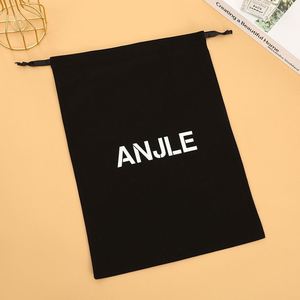 Sac de rangement en coton moyen personnalisé ZEHUI avec cordon de serrage, logo imprimé en couleur, pochette cadeau, emballage en boîte, vente en gros directe d'usine - Product Image 3